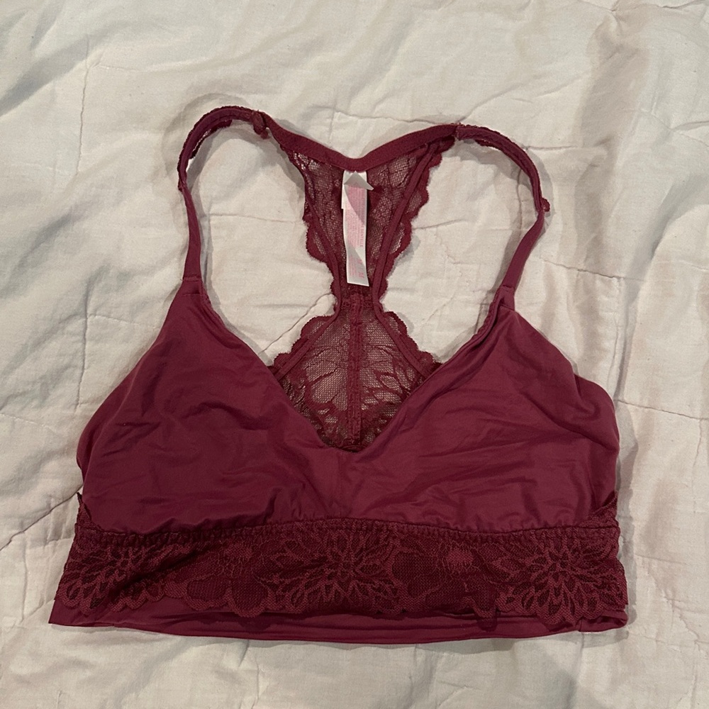 PINK VS | Dusty purple lace bralette size medium